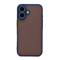 Чехол PC041 для iPhone 16 силиконовый темно-синий 001