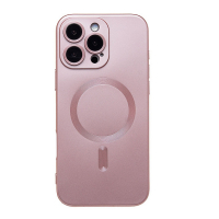 Чехол SM020 для iPhone 16 Pro Max SafeMag силиконовый розовый 001