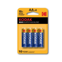 Батарейка алкалиновая АА Kodak Max Super Alkaline LR6 4 шт блистер 001