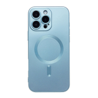 Чехол SM020 для iPhone 16 Pro Max SafeMag силиконовый голубой 001