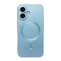 Чехол SM020 для iPhone 16 SafeMag силиконовый голубой 001
