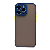 Чехол PC041 для iPhone 16 Pro Max силиконовый темно-синий 001