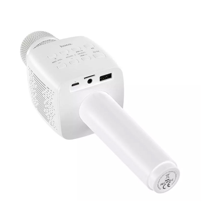 Микрофон для караоке Hoco BK5 Bluetooth с динамиком белый 002
