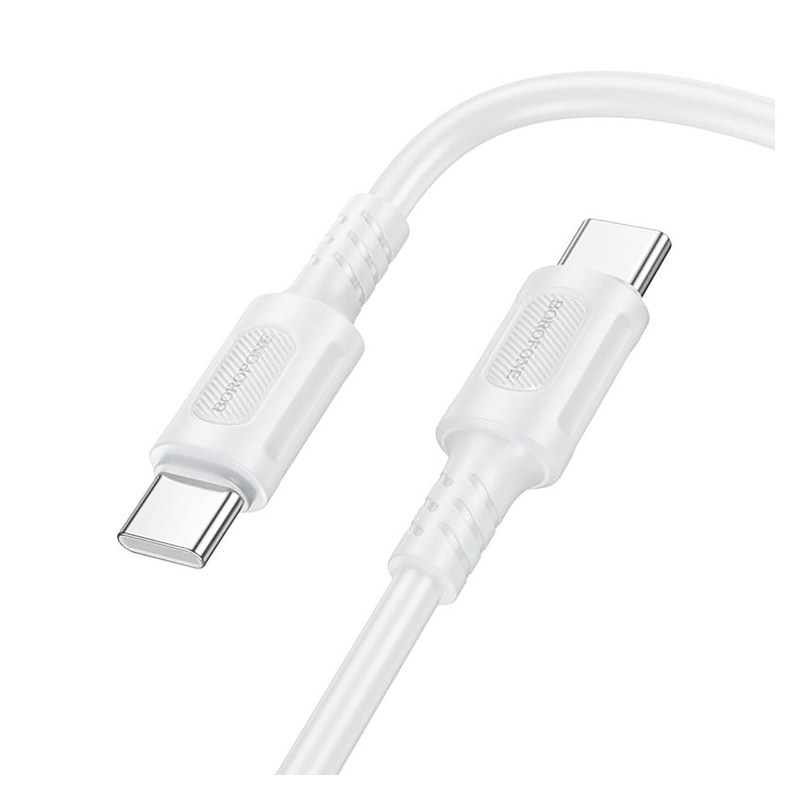 Кабель Borofone BX111 Type-C  Type-C 3A белый 1 м 002