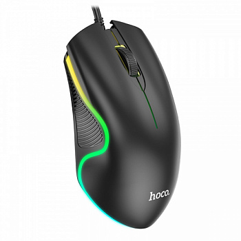 Мышь игровая проводная Hoco GM19 черная