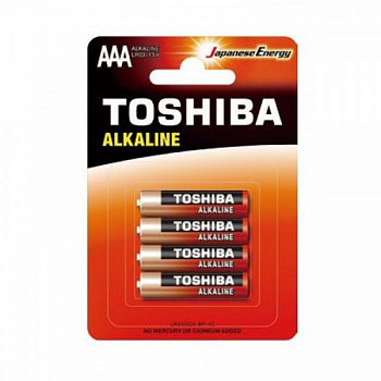 Батарейка алкалиновая ААА Toshiba Alkaline LR03-BL 4 шт