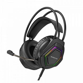 Игровые наушники проводные Borofone BO105 черные