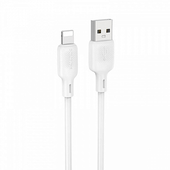 Кабель Borofone BX113 Type-C 3A силиконовый белый 1 м