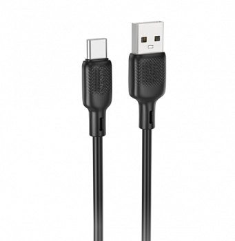 Кабель Borofone BX113 Type-C 3A силиконовый черный 1 м