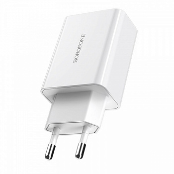Зарядное устройство Borofone BA21A QC3.0 3А белое