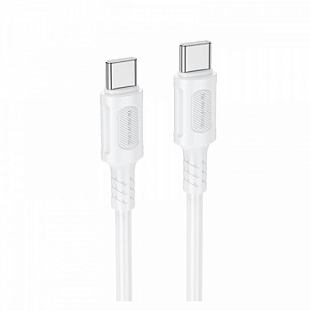 Кабель Borofone BX111 Type-C / Type-C 3A 60W белый 1 м