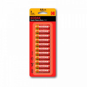 Батарейка солевая АА Kodak Super Heavy Duty R6-BL 11 шт